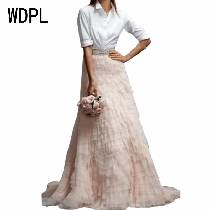 

High End Custom Made Tiered Ruffles Pink Mermaid Bridal Tulle Skirts High Quality 2017 Custom Made Tutu Skirt Maxi Skirt