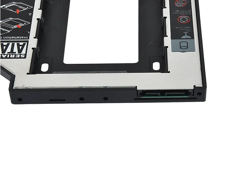 Алюминиевый 2," внутренний SSD 9,5 мм жесткий диск Caddy лоток корпус для ноутбука ноутбук mac book