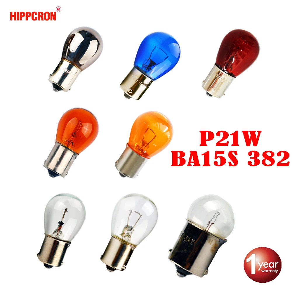 Hippcron S25 лампы BA15s 12 В/24 В 2 шт. 21 Вт 382 P21W