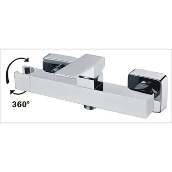 

Toilet Bidet Shattaf Cloth Diaper Hose Wall Mounted Chrome Bathroom Furniture Hot and Cold Mixer Faucet Only FXQ031