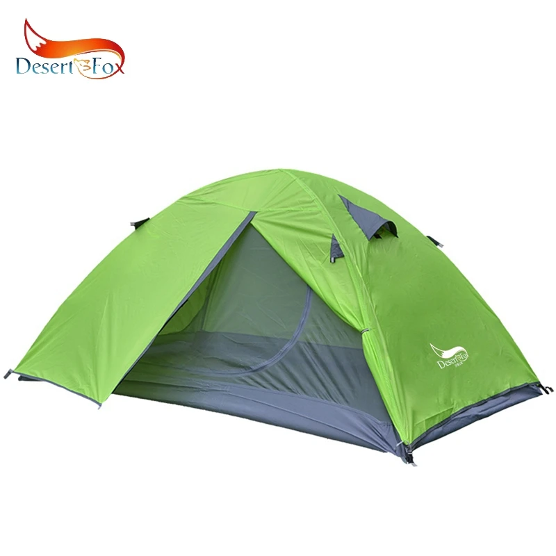 Barraca de Camping Camada de Bolsa Portátil para Caminhadas Deserto & Fox Mochila Tenda 2 Pessoa Alumínio Pólo Leve Dupla Viajar