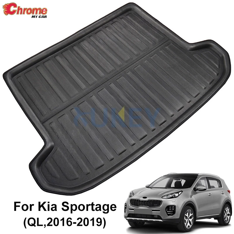 

For Kia Sportage QL 2016 2017 2018 2019 Boot Mat Rear Trunk Liner Cargo Floor Tray Carpet Mud Kick Protector Car Accessories