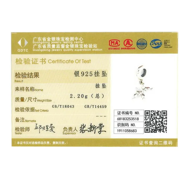 BAMOER-Colgante de perro de globo de Plata de Ley 925 auténtica, dijes de animales, apto para pulseras y collar, joyería de plata SCC981 - Image 6