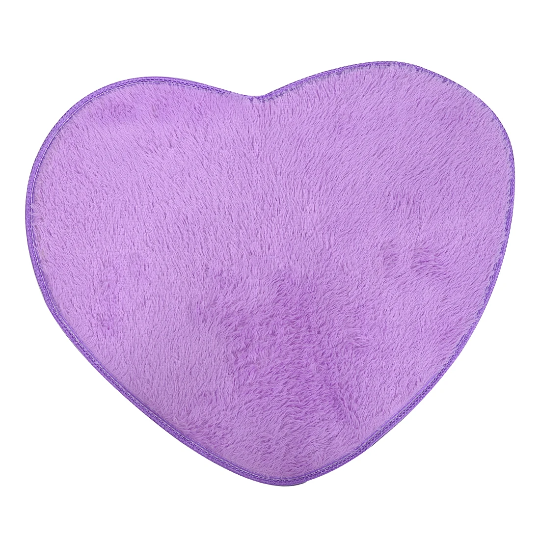 Heart Shaped Floor Mats Soft Cushion Light Purplein Carpet from Home