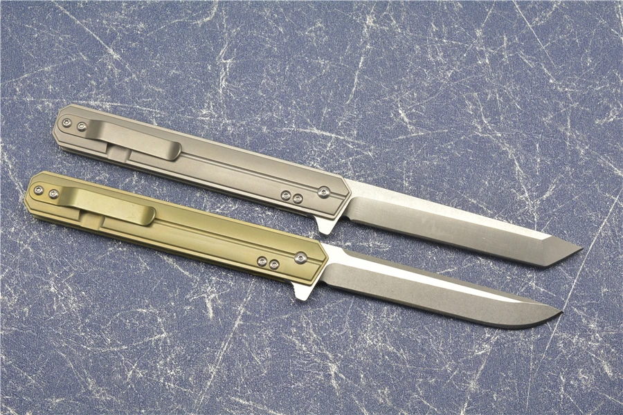 XS Quartermaster складной нож D2 стальное лезвие титановый сплав Ручка Открытый Отдых Охота Карманный Фруктовый Нож EDC инструменты