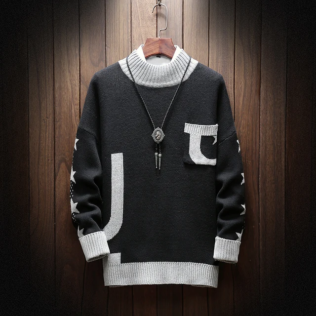 turtleneck sweater with pockets