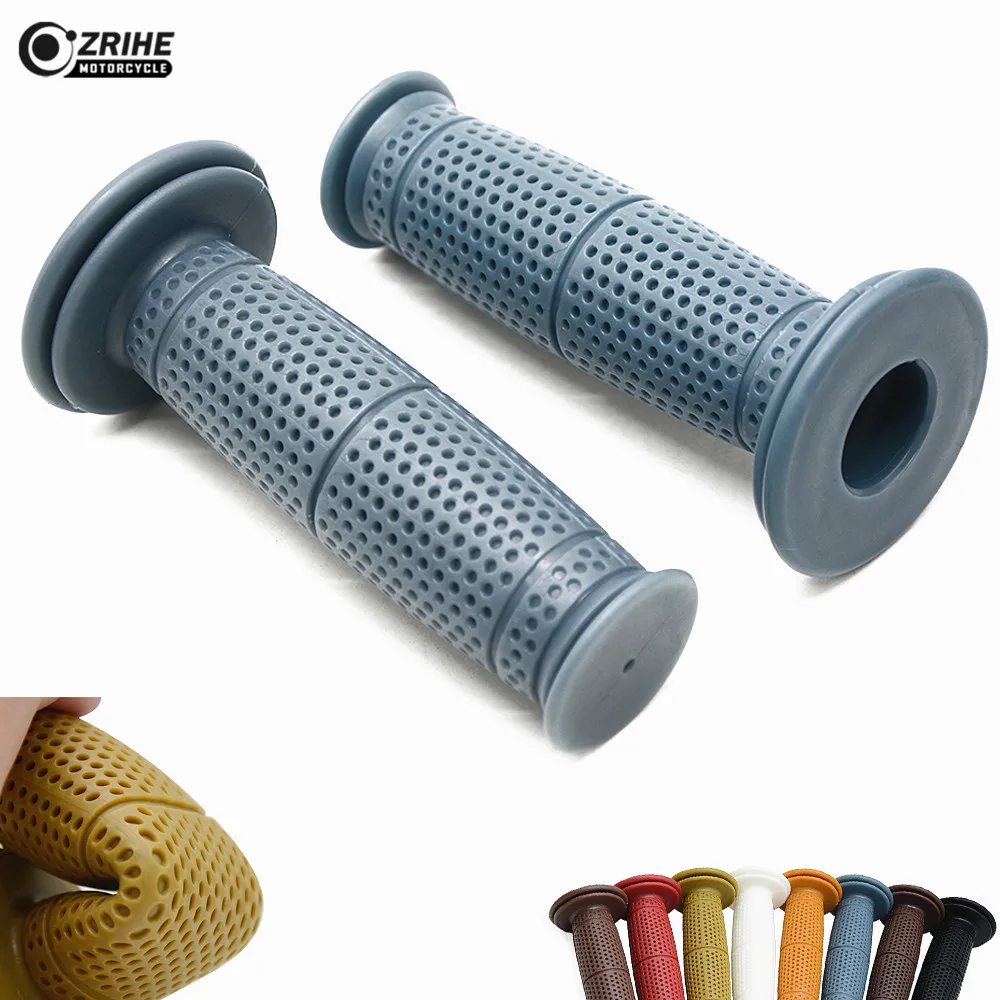 7/8'' 22mm Motorcycle Handle Grips Cafe Racer motorbike Vintage Handlebar grip slider for Yamaha SR400 CG125 GN125 GN250 |