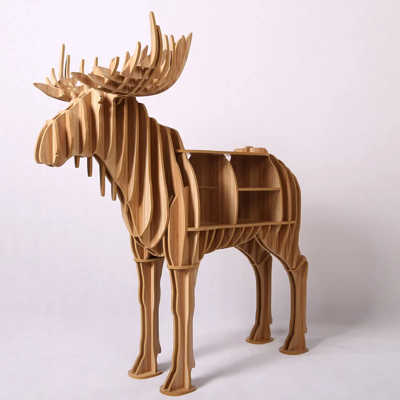 High-end 9mm Stag Desk Wood Animal Home Furniture Coffee Table TM009M High-end 9mm Stag Desk Wood Animal Home Furniture Coffee Table TM009M