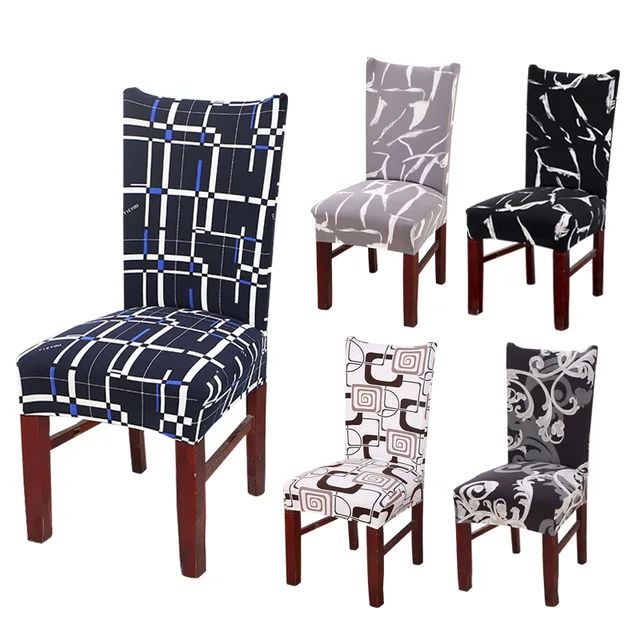 Kitchen Chair Cover Dining Seat Black Slipcover Kitchen Chair Cover Dining Seat Black Slipcover Removable Furniture Covers Anti Dust Spandex 1 2 4 6pcs