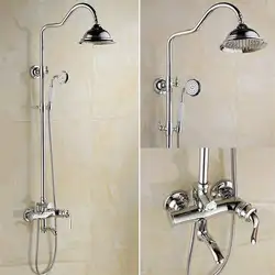 FLG Ванная комната душ, латунь хром смеситель для душа 8 "Насадки для душа экономии воды сопла аэратор Высокая Давление набор для душа