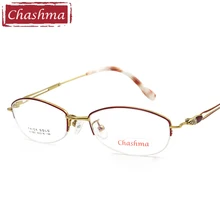 Очки по рецепту, дизайнерская женская оправа Lentes Opticos Gafas, качественные оправы из сплава, светильник, женские очки с полуоправой