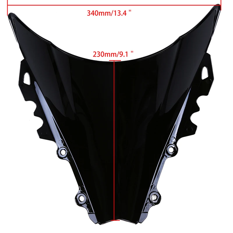 POSSBAY подогревом мульти-Цветной мотоцикл лобовое стекло ветрового стекла дефлекторы пригодный для YAMAHA YZF R6 2006-2007 ветер защиты