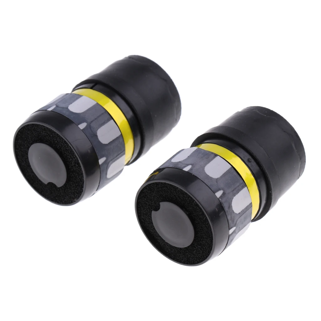 2x Black Dynamic Microphone Mic Core Cartridge for Handheld Karaoke KTV Microphone Parts