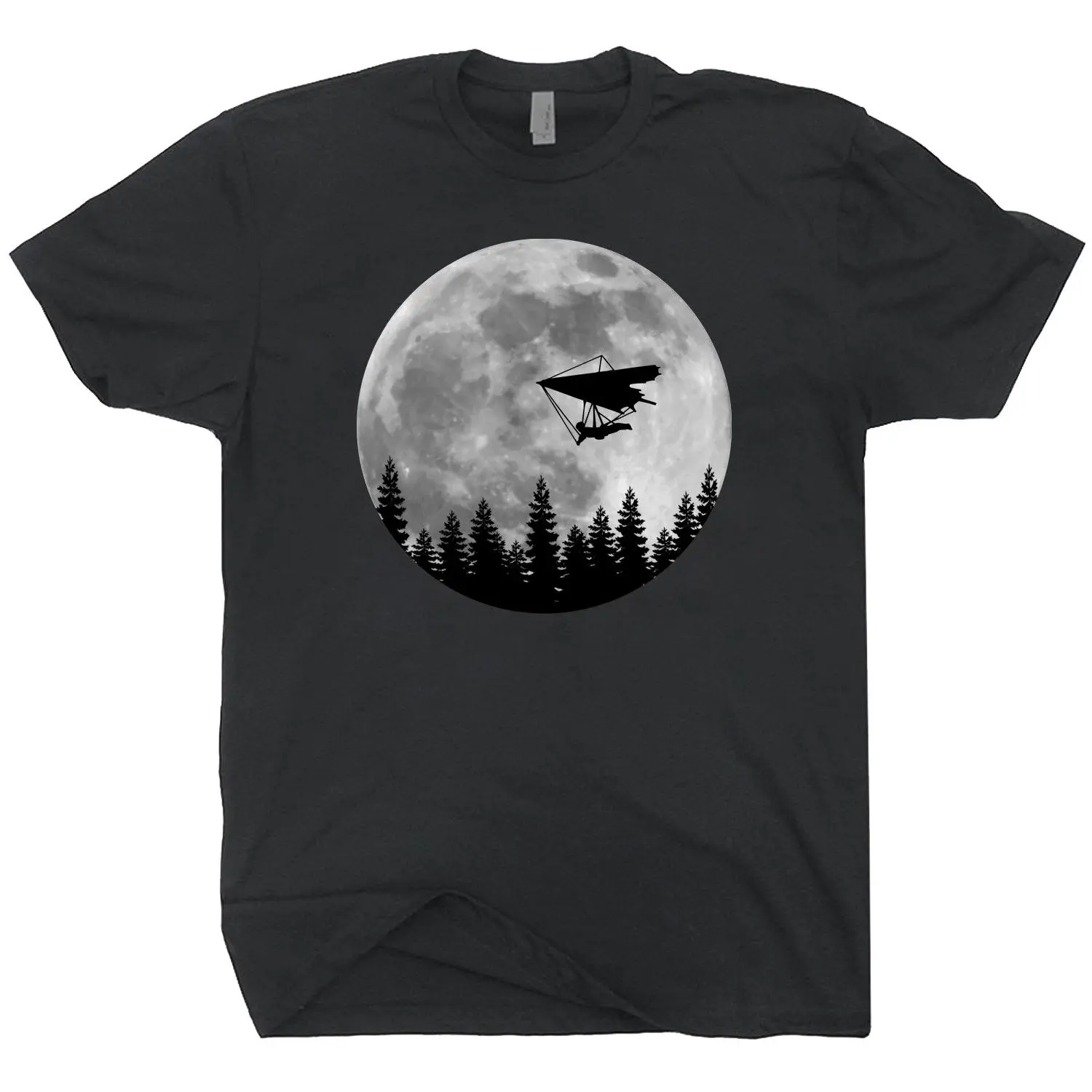 

2019 Fashion Summer Hot sale Gliding Full Moon T-shirt Gliding Air Retro Shirt Tee shirt