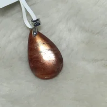 Высокое качество вспышки хороший свет натуральный оранжевый золотой Солнечный камень кулон 00417