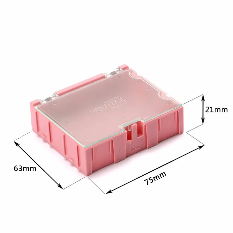 1pcs New Arrival SMD SMT IC Electronic Component Mini Storage Box and Practical Jewelry Storaged Case 756321mm 3 colors (2)