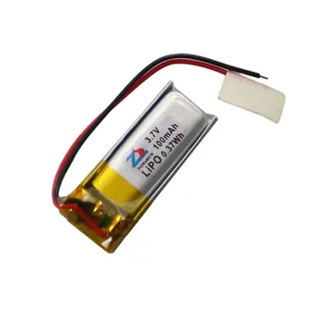 

In 100mAh 401025 3.7V lithium polymer battery 401125 Bluetooth micro device with protection board Rechargeable Li-ion Cell