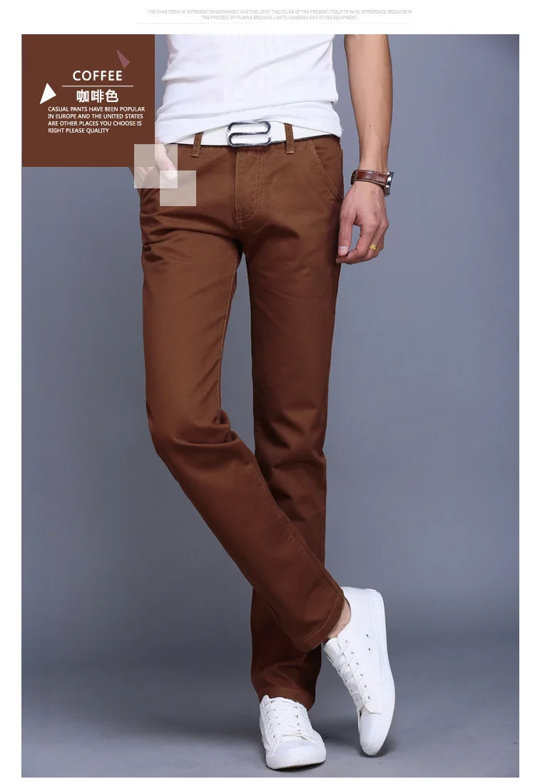 Хлопок Для мужчин S Летняя мода человек Штаны классический Для мужчин высокого качества повседневные штаны Для мужчин мужская одежда