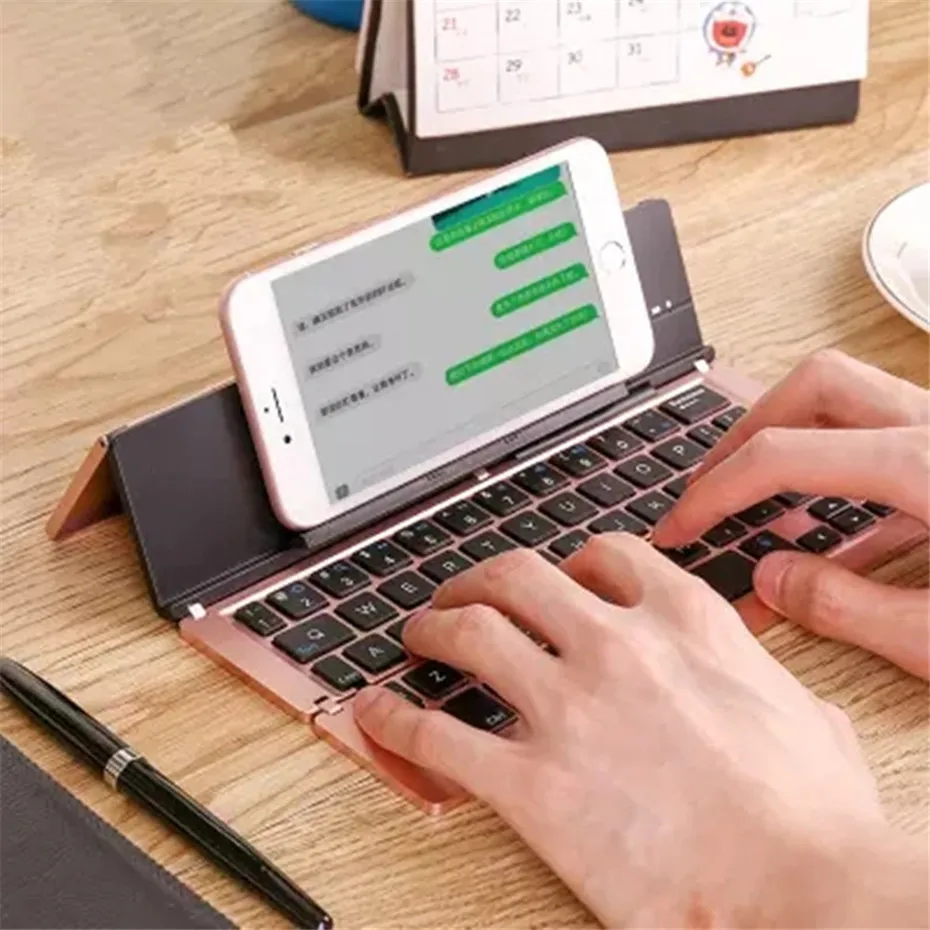 Basix Bluetooth складная беспроводная сенсорная клавиатура складная мини-клавиатура для IOS/Android/Windows ipad планшет клавиатура