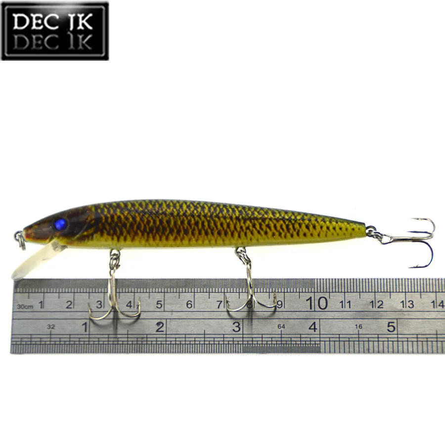 3D Eyes Floating Minnow Sea Fishing Lure Crankbaits Swimbait With Hook Wobblers Lures Laser Painted Hard Bait Artificial Baits (9)