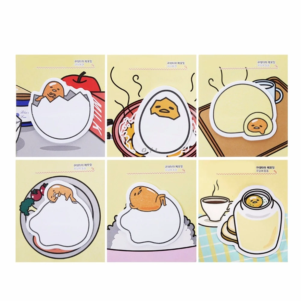

Cute Egg Sticker Bookmark Memo Pad Sticky Note Bookmark School Office Supply