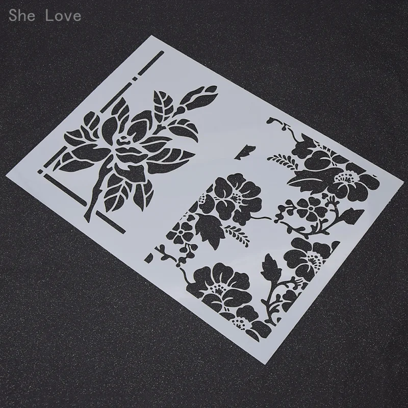 She Love Leaves пластиковый шаблон для выбивания папок скрапбукинга фотоальбома декор