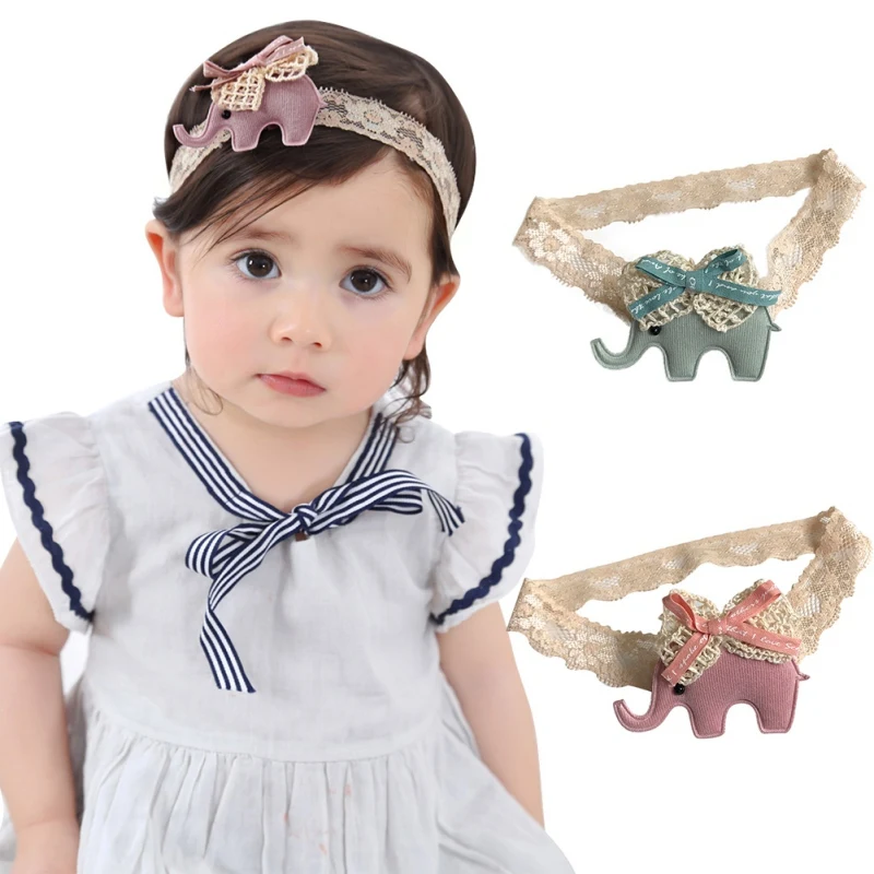 

Hot Head Wear Big Flowers Newborn Kids Girls Elastic Hairbands Headwear 0 To 1 Years Hair Accessories