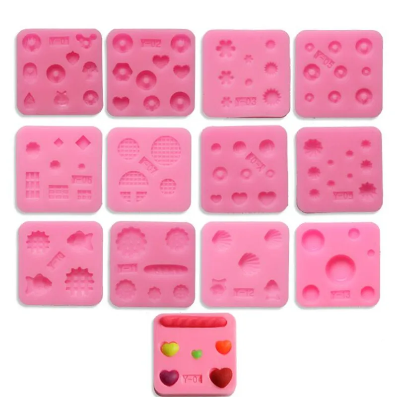 

Delfenfen 1PC DIY Shells Hearts Silicone Fondant Mold Baking Forms Soap Mold Sugarcraft Cake Decoration Tools chocolate mould
