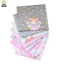 Shuangshuo Cut Cartoon Cotton Tissus Fabric Patchwork Fabric Fat Quarter Bundles Fabric For Sewing Doll Cloths 40*50cm 8pcs/lot