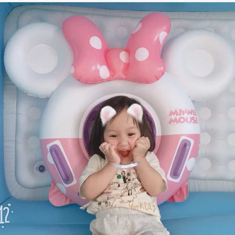 

High quality Kids pool float toys Mickey Mouse Swimming Ring Baby Inflatable Pool Float Ring Kids Pool Toy Float thick