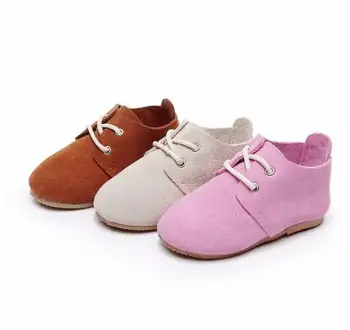 

High Quality Genuine Leather baby Leisure Shoes 2018 Autumn New Hard Rubber Sole Anti-Slip baby maccasins shoes