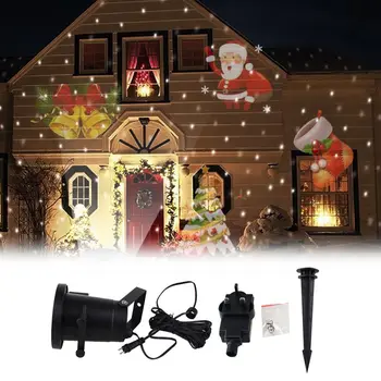 

Waterproof Laser Projector Lamps LED Stage Light Christmas decoration Landscape Garden Lamp Outdoor Light With 12 Pattern Cards