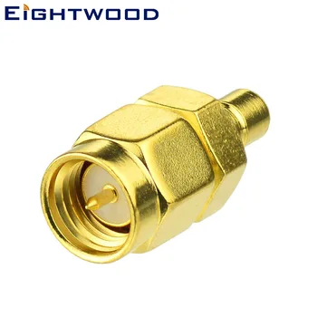 

Eightwood 5PCS DAB Radio Aerial Antenna Connector for SMA to SMB RF Adapter SMA Plug Male to SMB Jack Male Straight RF Connector