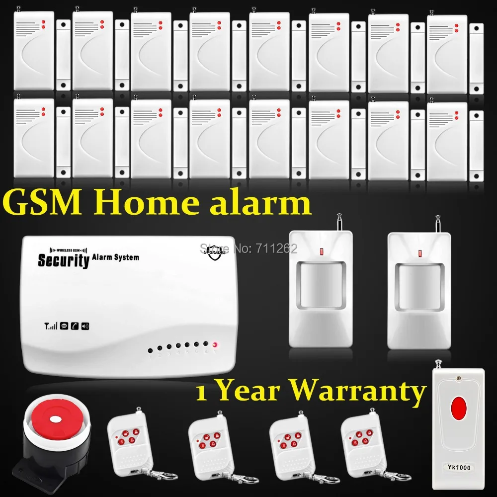 

smart home GSM Wireless Security Alarm System For Home Security+Panic button+ remote control