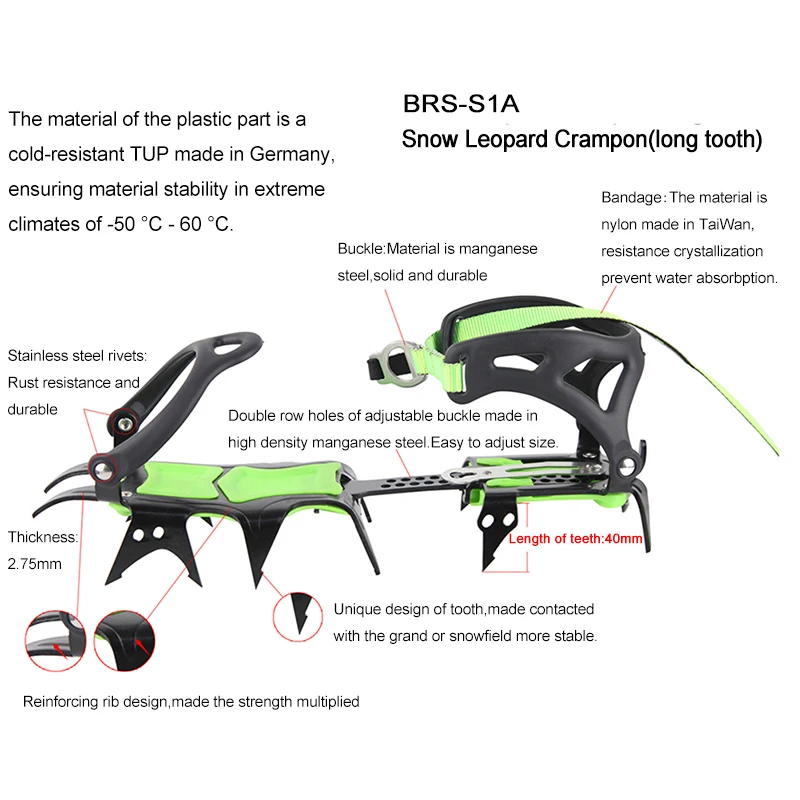 gelo crampons neve bota sapatos não deslizamento