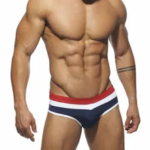Полосатый с низкой талией мужские плавки Быстросохнущий купальный костюм мужские сексуальные трусы для геев купальники летние горячие пляжные шорты