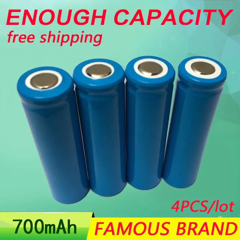 

Golooloo Li-ion 14500 3.7V 4 PCS/lot AA Rechargeable Battery 700mAh Li-ion 600 times electric / remote control toys batteries