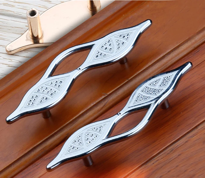 

5pcs 64mm Zinc alloy Cupboard Wardrobe Knob Door Cabinet Drawer Pull Handle Silver color