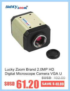 Lucky Zoom бренд 2.0MP HD цифровой микроскоп камера VGA USB AV видео выход для промышленная печатная плата лаборатория Microscopio аксессуары