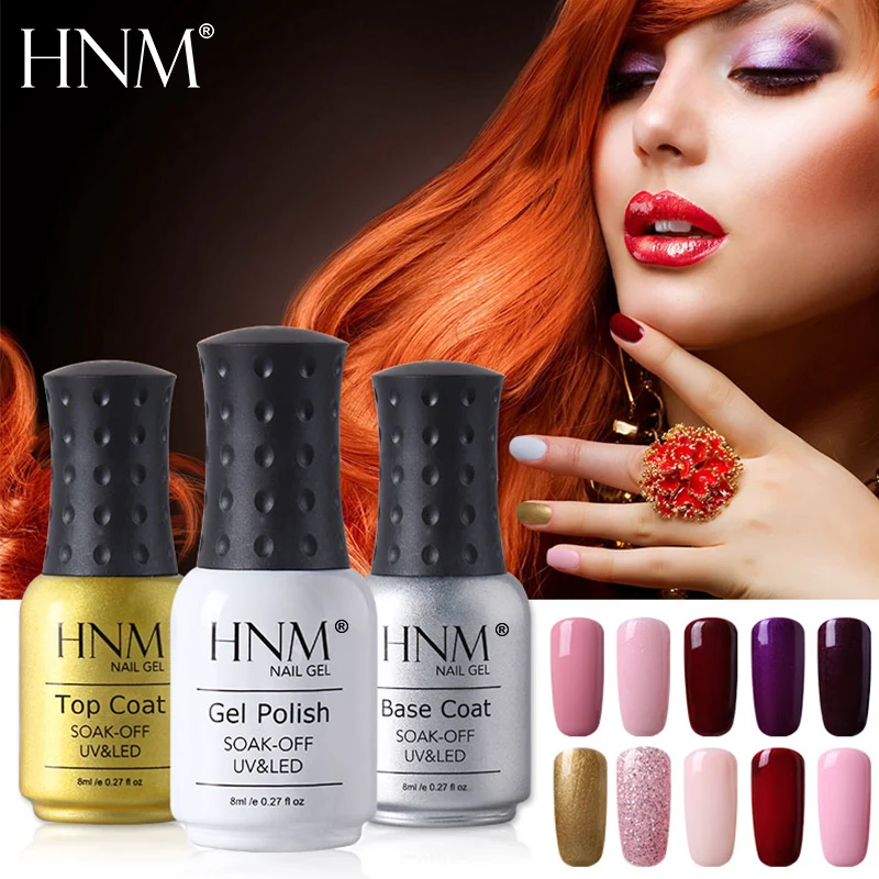 HNM 8ml UV Gel Nail Polish Color Nail Gel Polish Vernis Semi Permanent