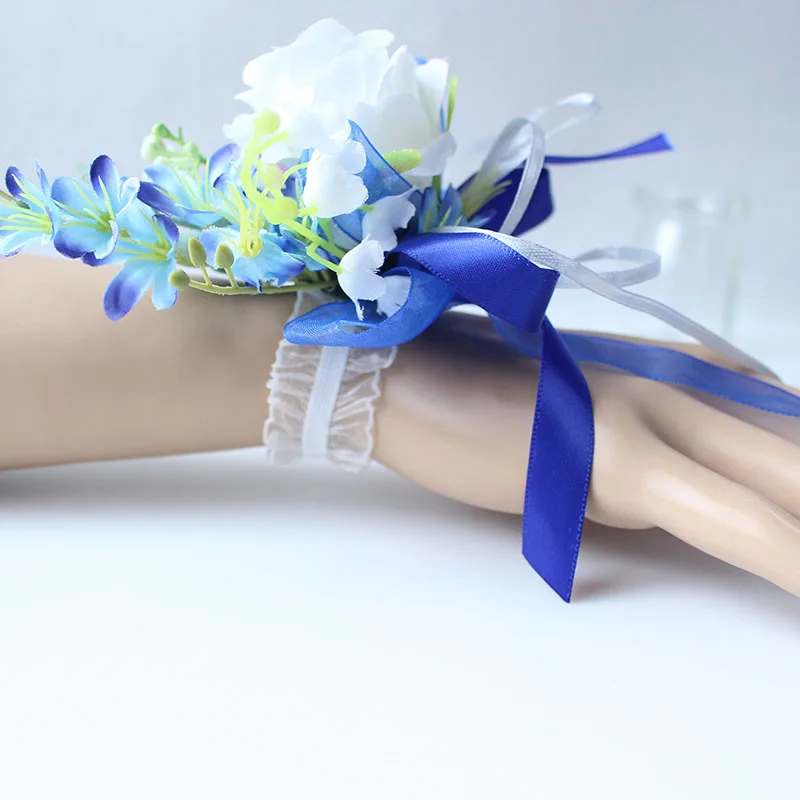 Wrist Corsage Bracelet wedding bridesmaid wrist flower  (32)