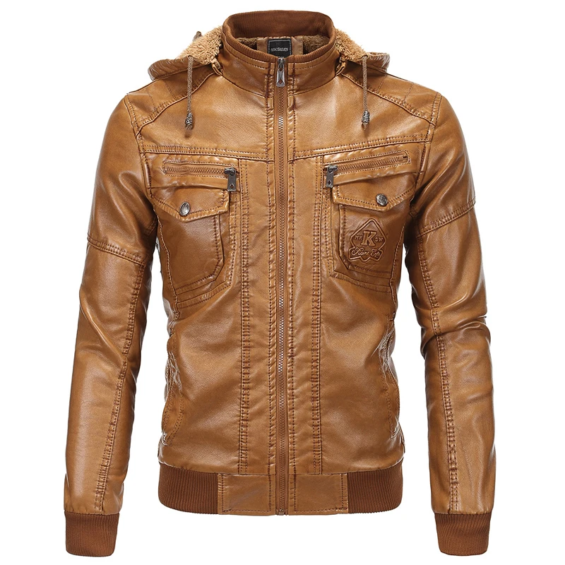 Buy European Country Style Winter Hooded Mens Suede