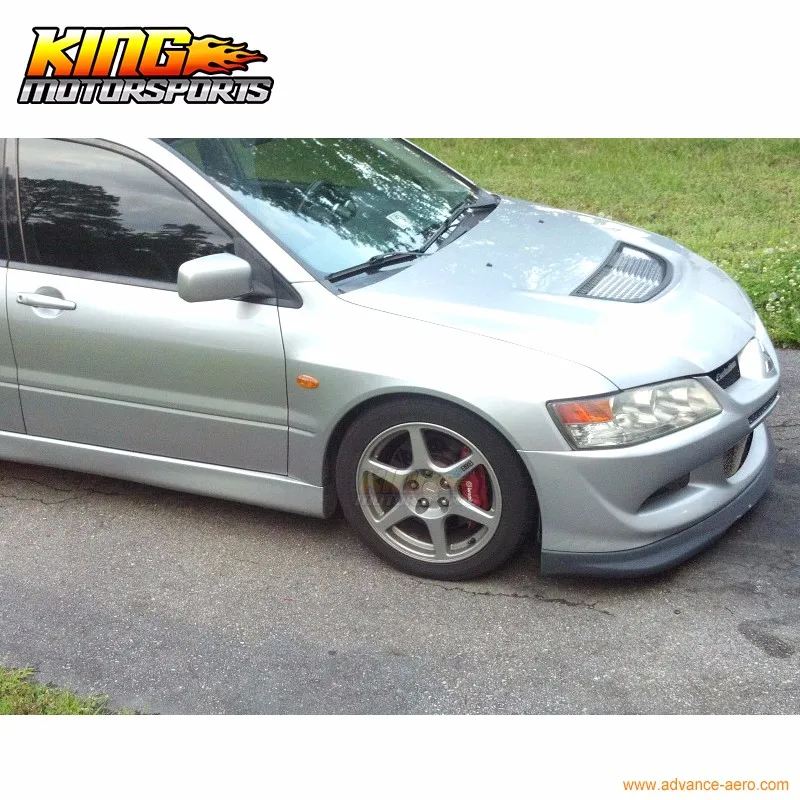 Для 03-05 Mitsubishi Lancer EVO 8 VIII JDM передний бампер для губ уретана Глобальный Бесплатная доставка по всему миру