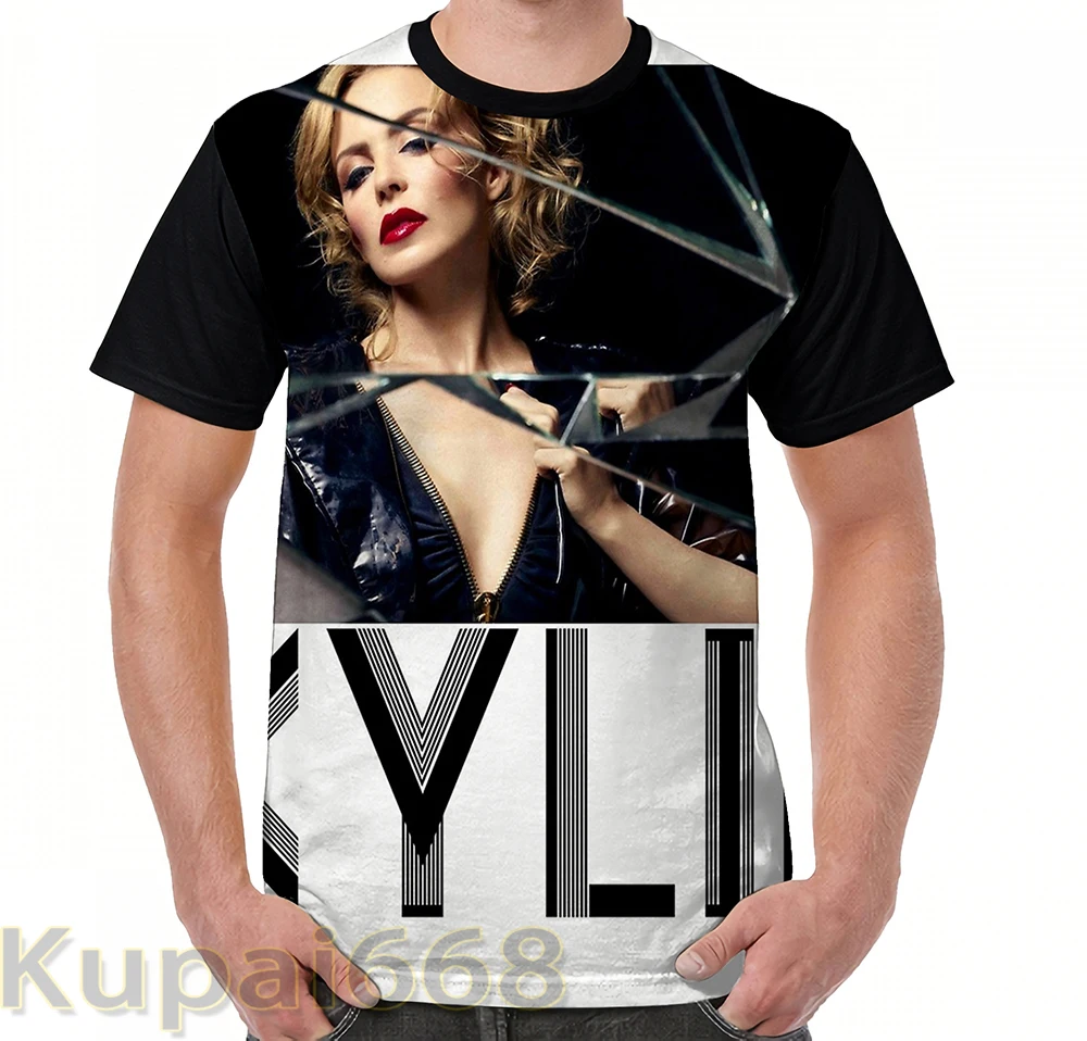 Забавная футболка с графическим принтом мужские топы футболки KYLIE MINOGUE женская