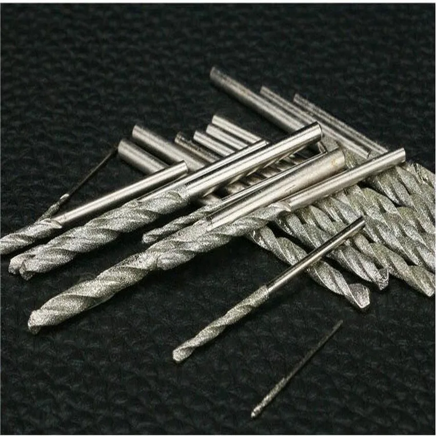 Free shipping of 10pcs/set diamond jade drill bits agate jewelry