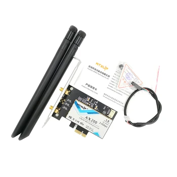

Wtxup 2400Mbps Wireless Ax200Ngw Ngff Network Wifi Card For Intel Ax200 2.4G/5Ghz 802.11Ac/Ax Wi-Fi Bluetooth 5.0