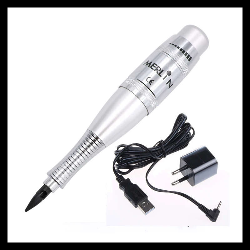 

Original USA Merlin Tattoo machine Kit Permanent Makeup machine Cosmetic Kit With Tattoo Gun Needles tattoo eyebrow pen