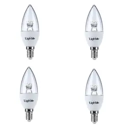 В продаже 4 шт. светодиодные фонарики Lightme высокое Яркость 5 W 110-240 V 420Lm C37 E14 3000 K светодиодный светодиодные лампочки лампы освещения