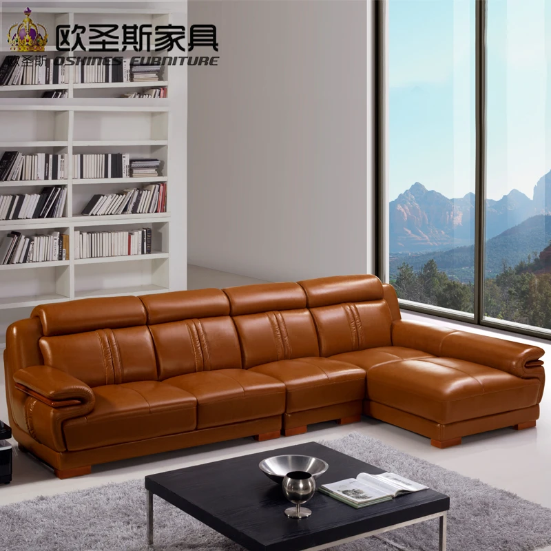 brown livingroom furniture sofa set designs modern l shape ...