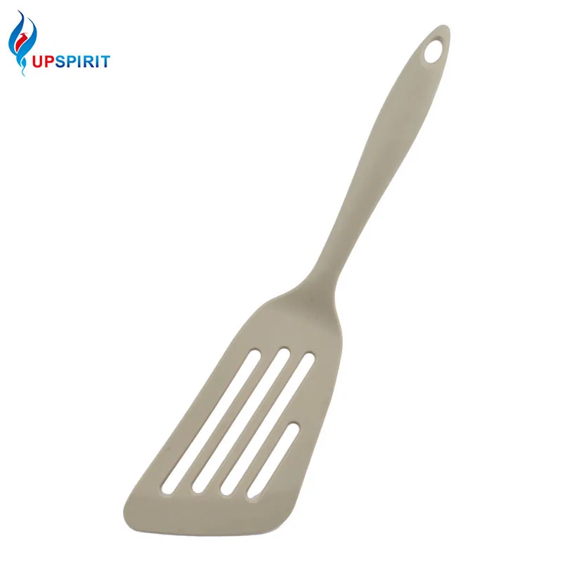 Силиконовая лопатка для жарки яиц с длинной ручкой|silicone slotted turner|kitchen turnersilicone turner |